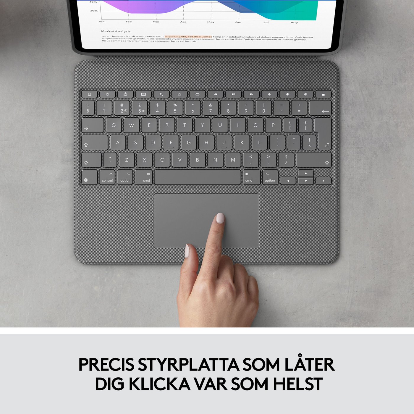 Logitech Combo Touch för iPad Pro 12,9” (5 & 6 gen.)