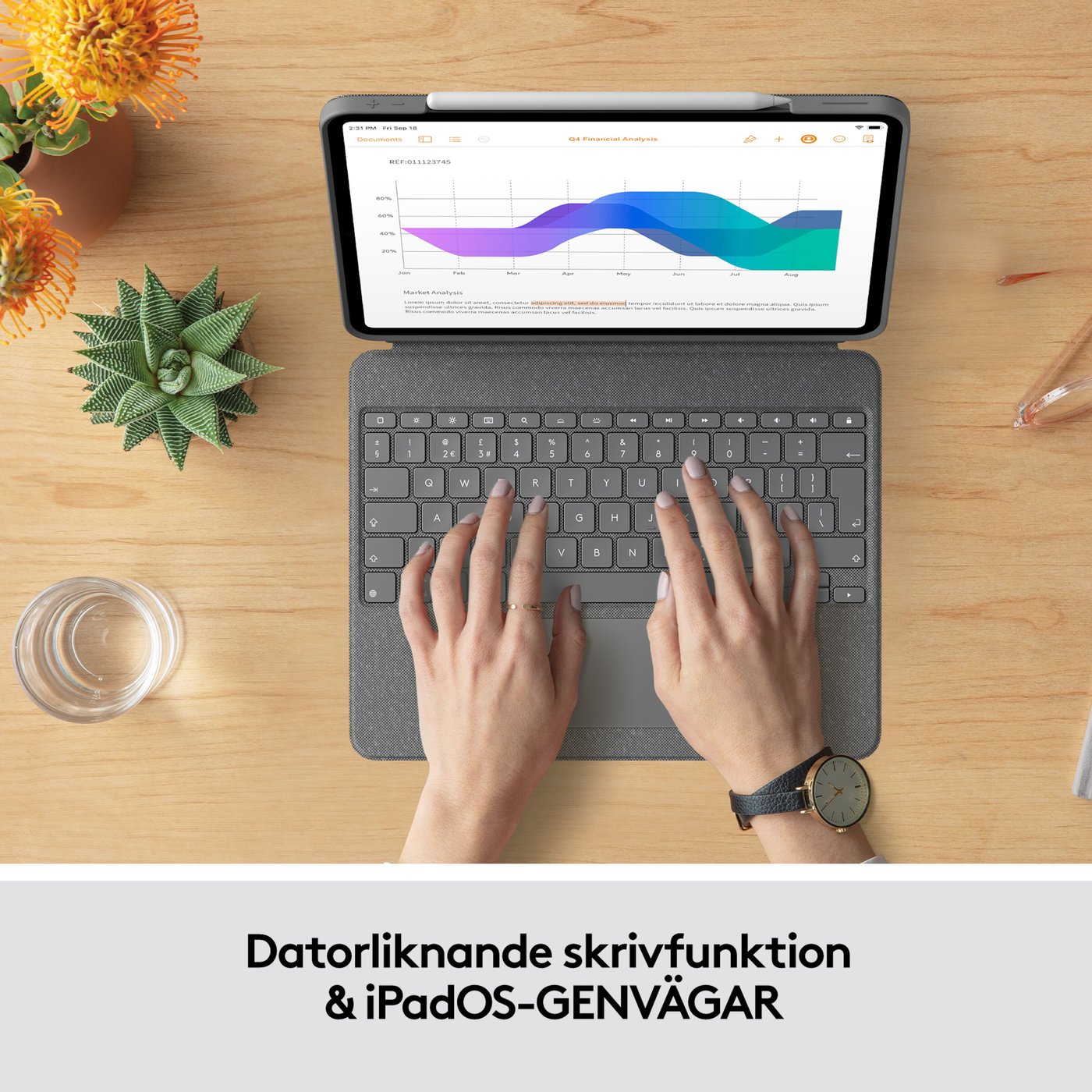 Logitech Combo Touch för iPad Pro 12,9” (5 & 6 gen.)