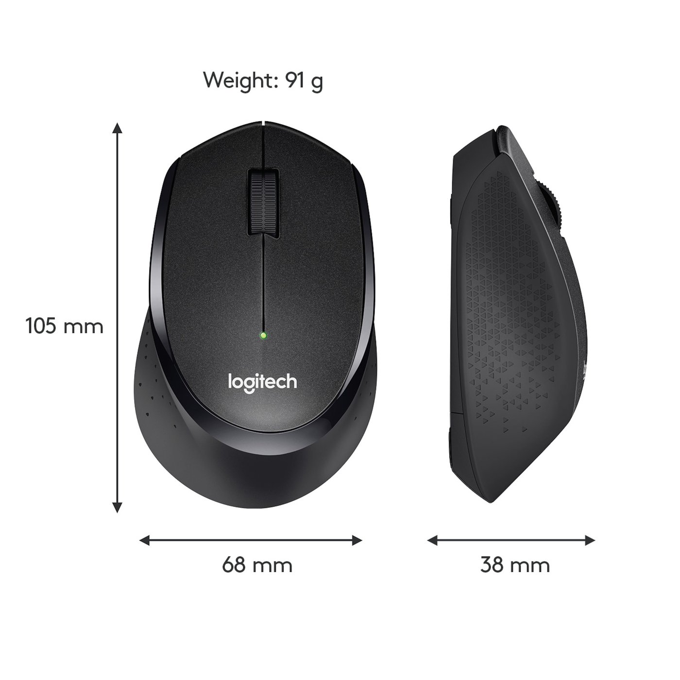 Logitech M330 Silent Stille trådløs mus