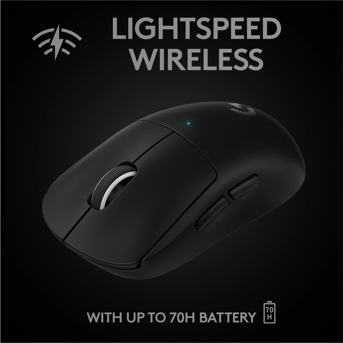Logitech G Pro X Superlight Trådløs gamingmus Svart