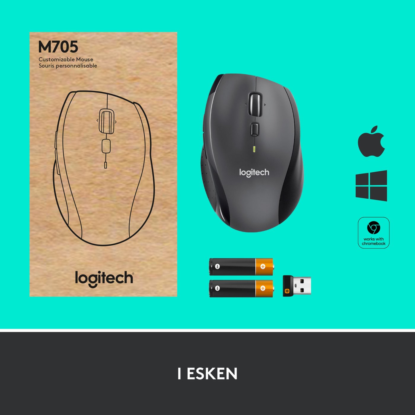 Logitech M705 trådløs datamus