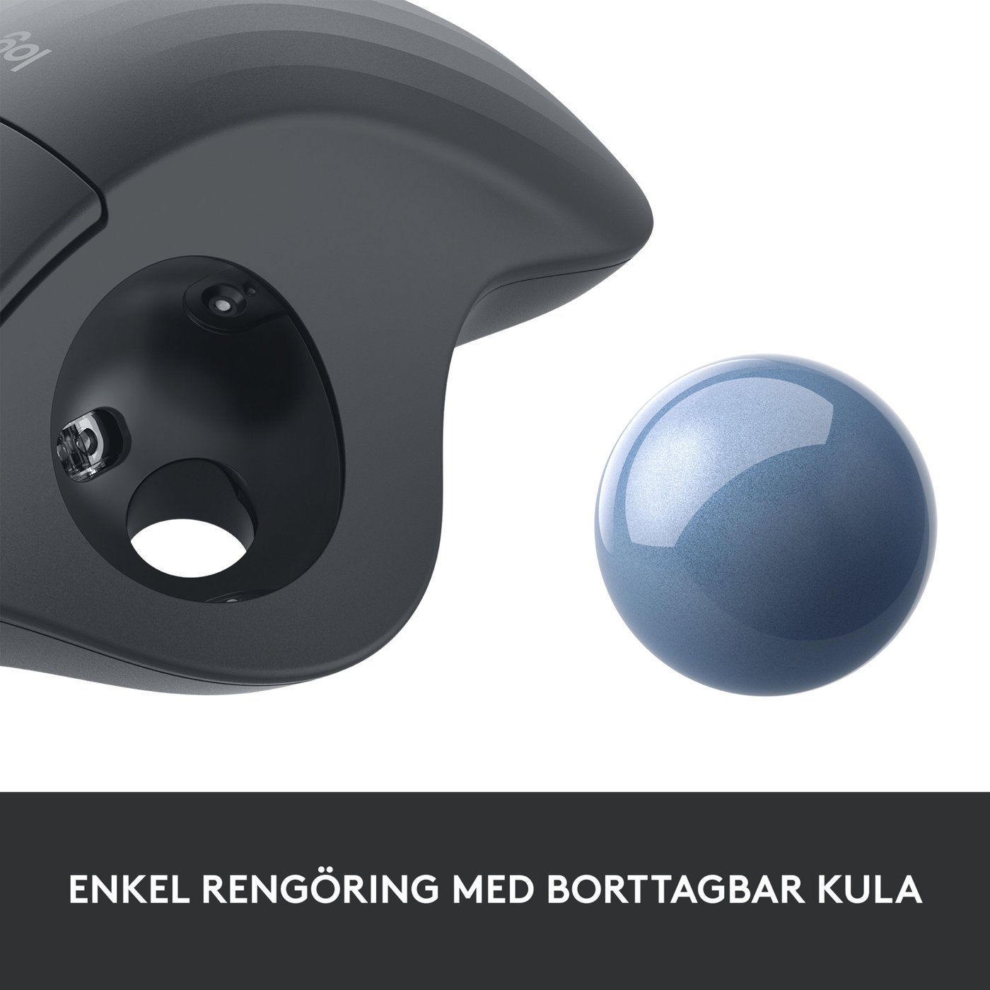 Logitech Ergo M575 Trådlös datormus Svart