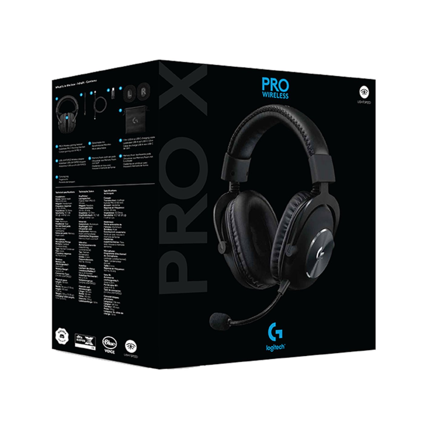 Logitech G Pro X Wireless Trådlöst gaming-headset