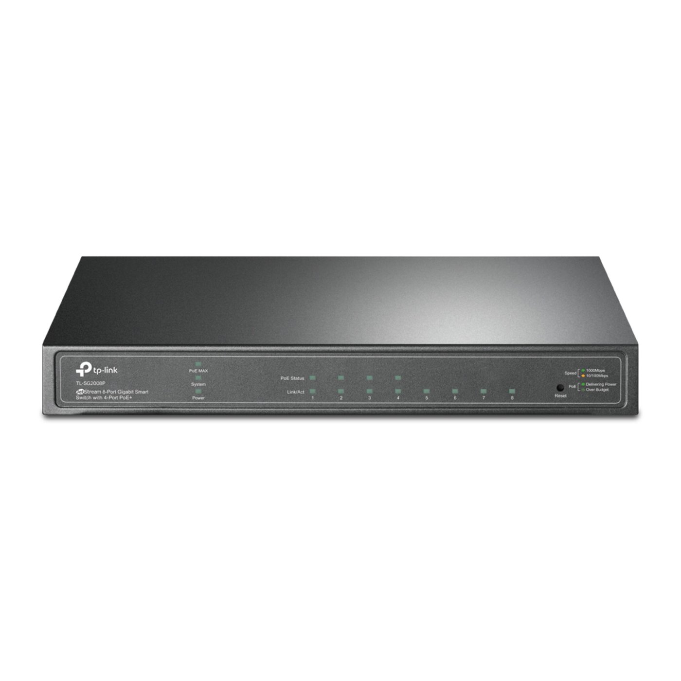TP-link TL-SG2008P Konfigurerbar gigabitswitch - 8 porter med 4 porter PoE+