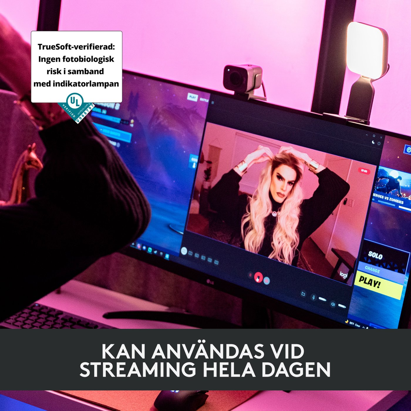 Logitech C Litra Glow Streamingbelysning