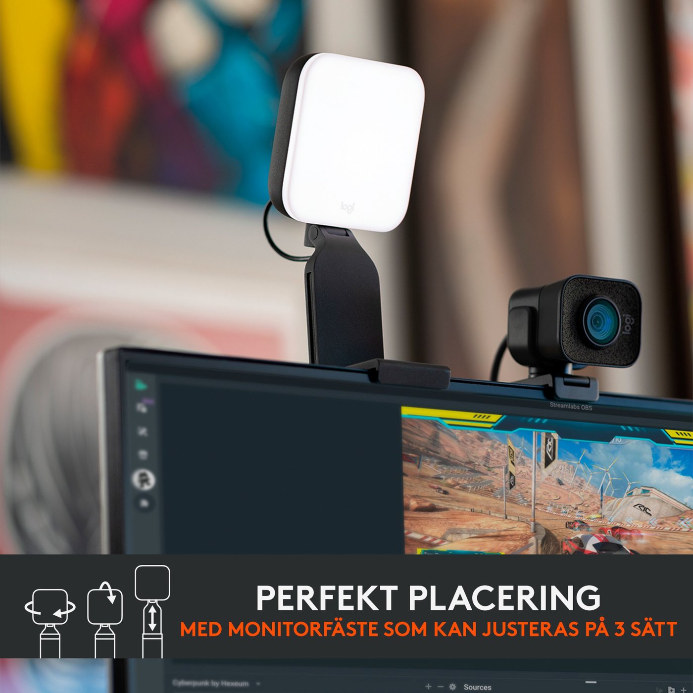 Logitech C Litra Glow Streamingbelysning