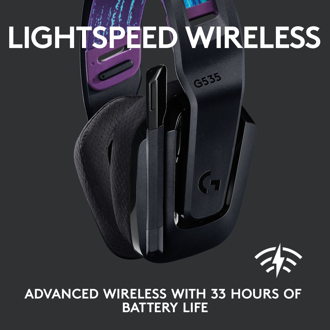 Logitech G 535 Lightspeed Trådløst gamingheadset