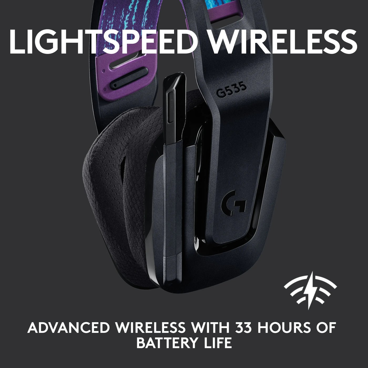 Logitech G 535 Lightspeed Trådløst gamingheadset