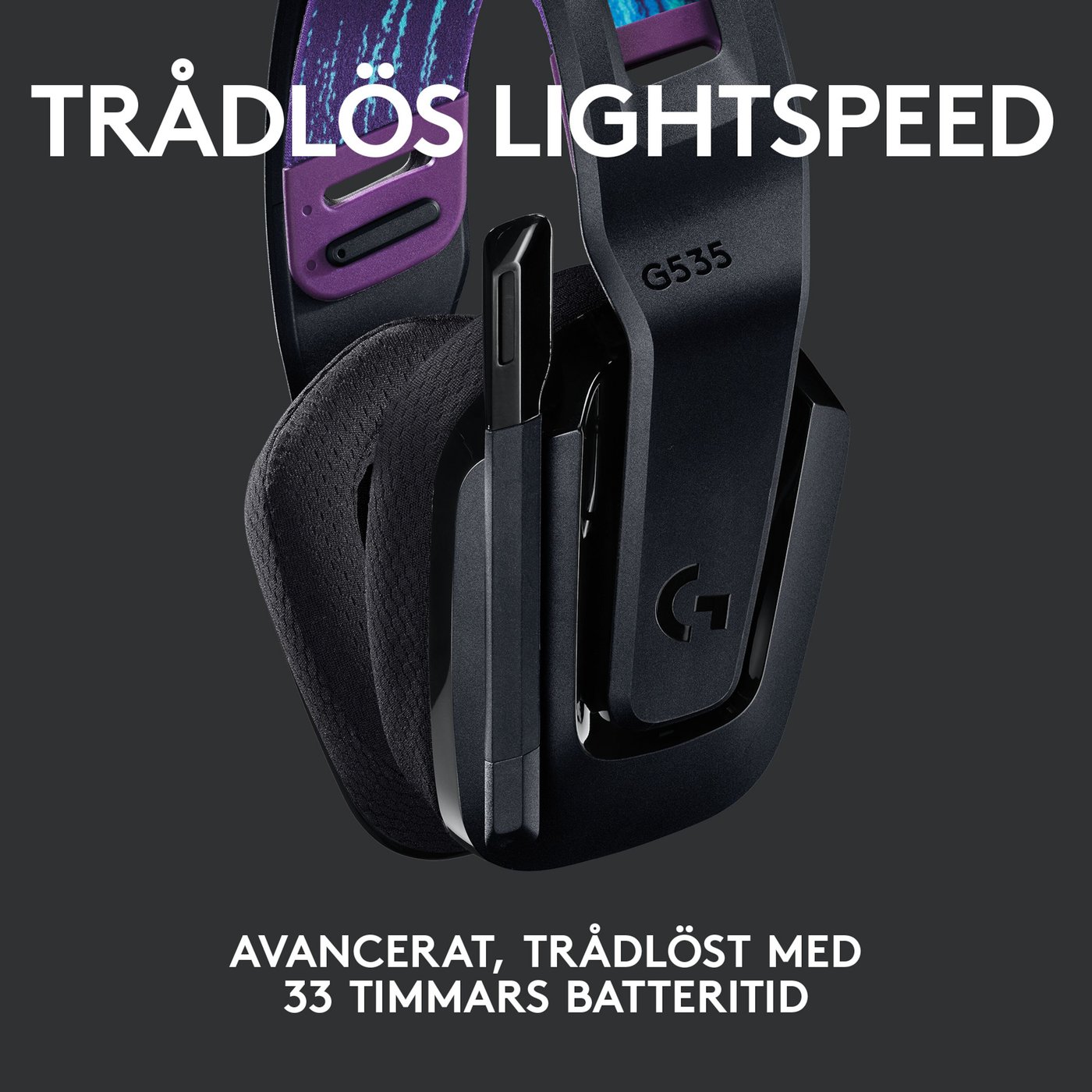 Logitech G 535 Lightspeed Trådlöst gamingheadset