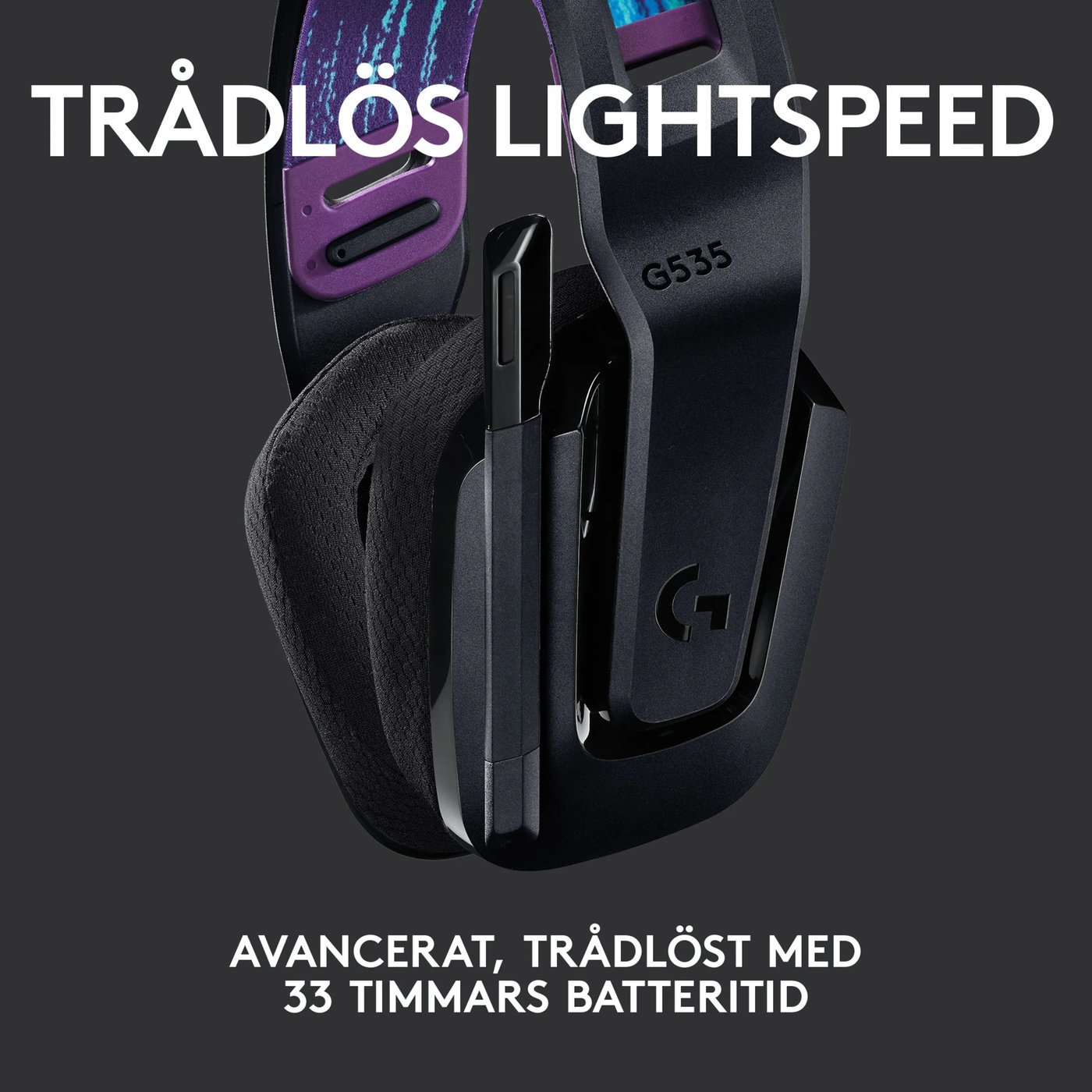 Logitech G 535 Lightspeed Trådlöst gamingheadset