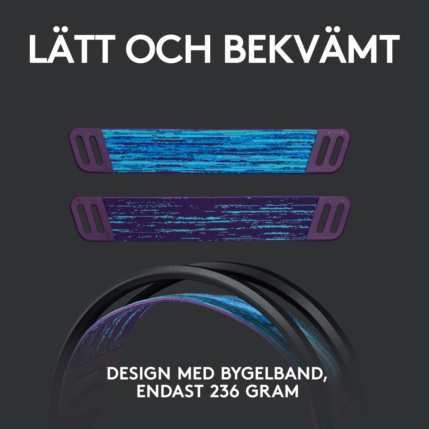 Logitech G 535 Lightspeed Trådlöst gamingheadset