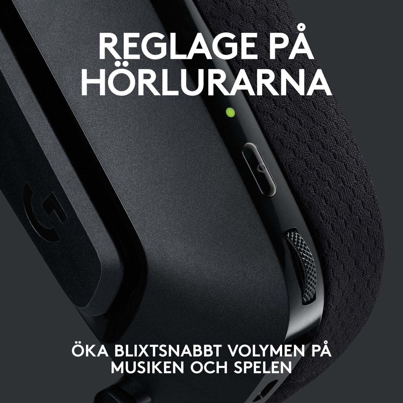 Logitech G 535 Lightspeed Trådlöst gamingheadset