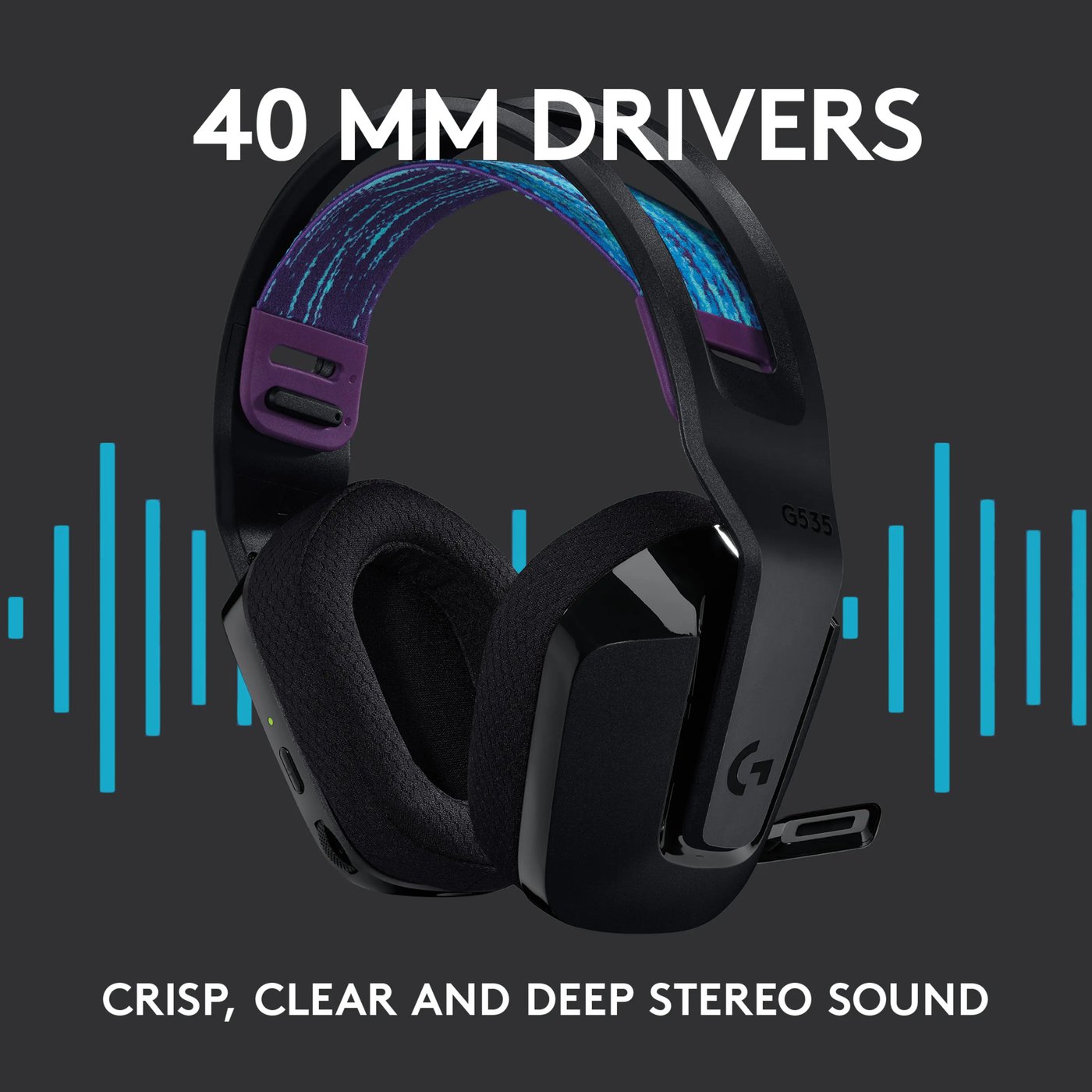 Logitech G 535 Lightspeed Trådløst gamingheadset