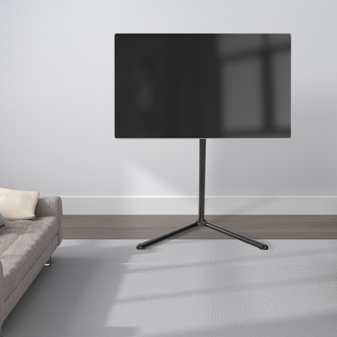 Nikabe V-base-gulvstativ for TV-er på 49-70" Svart