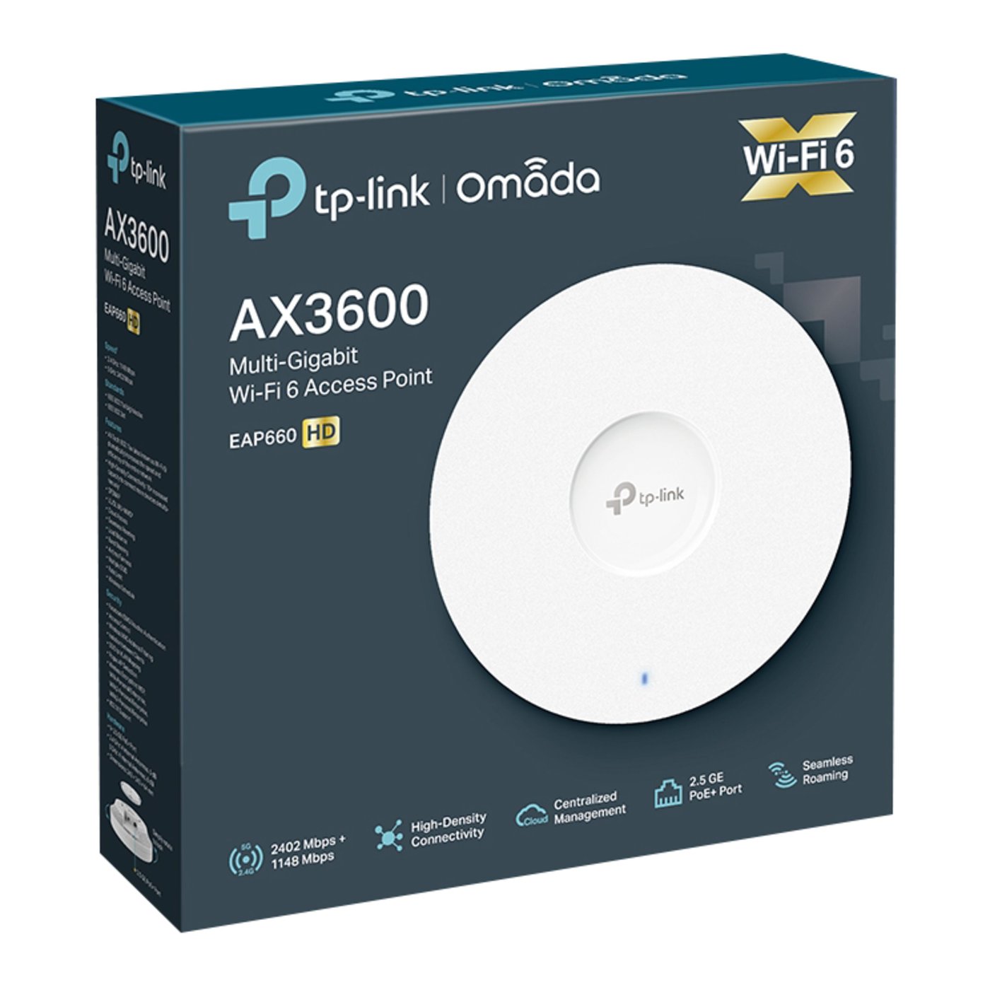 TP-link Omada EAP660 HD Wifi 6 Roaming-accesspunkt AX3600