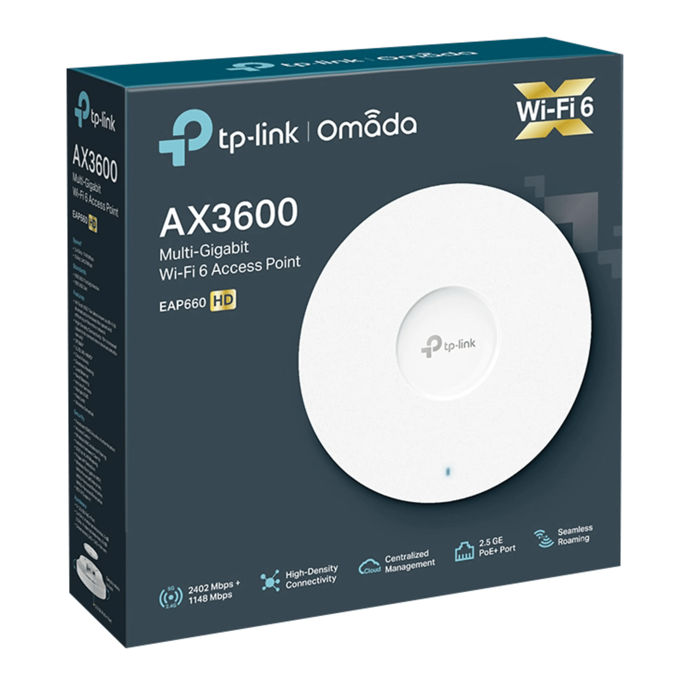 TP-Link Omada EAP660 HD Wifi 6 Roaming-aksesspunkt AX3600