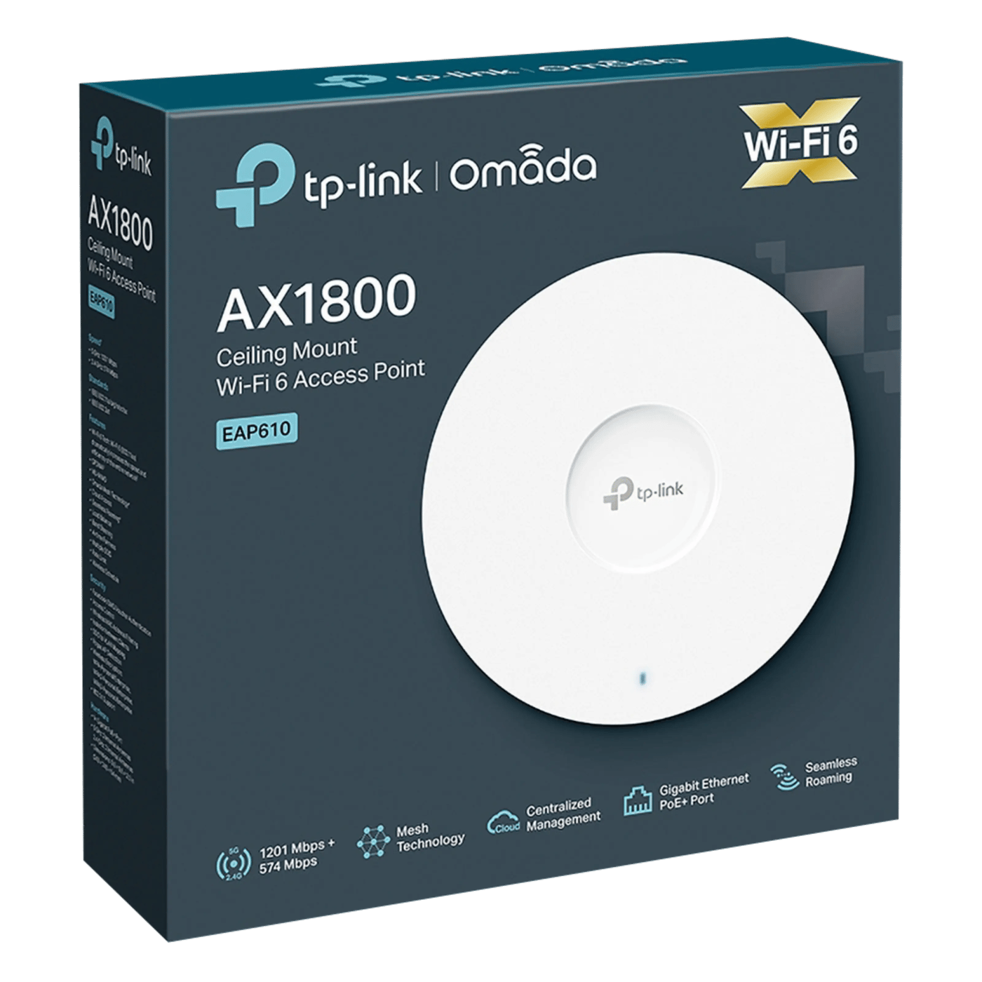 TP-Link Omada EAP610 Wifi 6 Roaming-accesspunkt AX1800