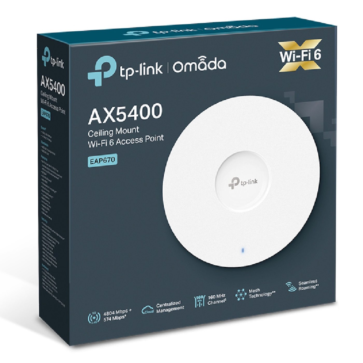 TP-link Omada EAP670 Wifi 6 Roaming-accesspunkt AX5400