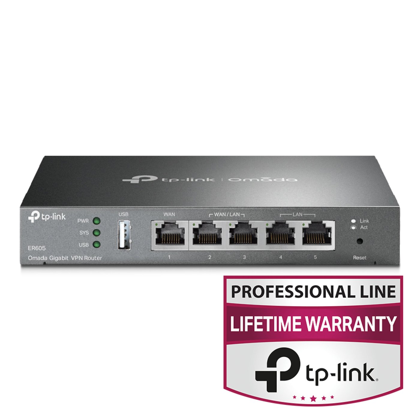 TP-link ER605 (TL-R605) V2 Omada Gigabit VPN-ruter