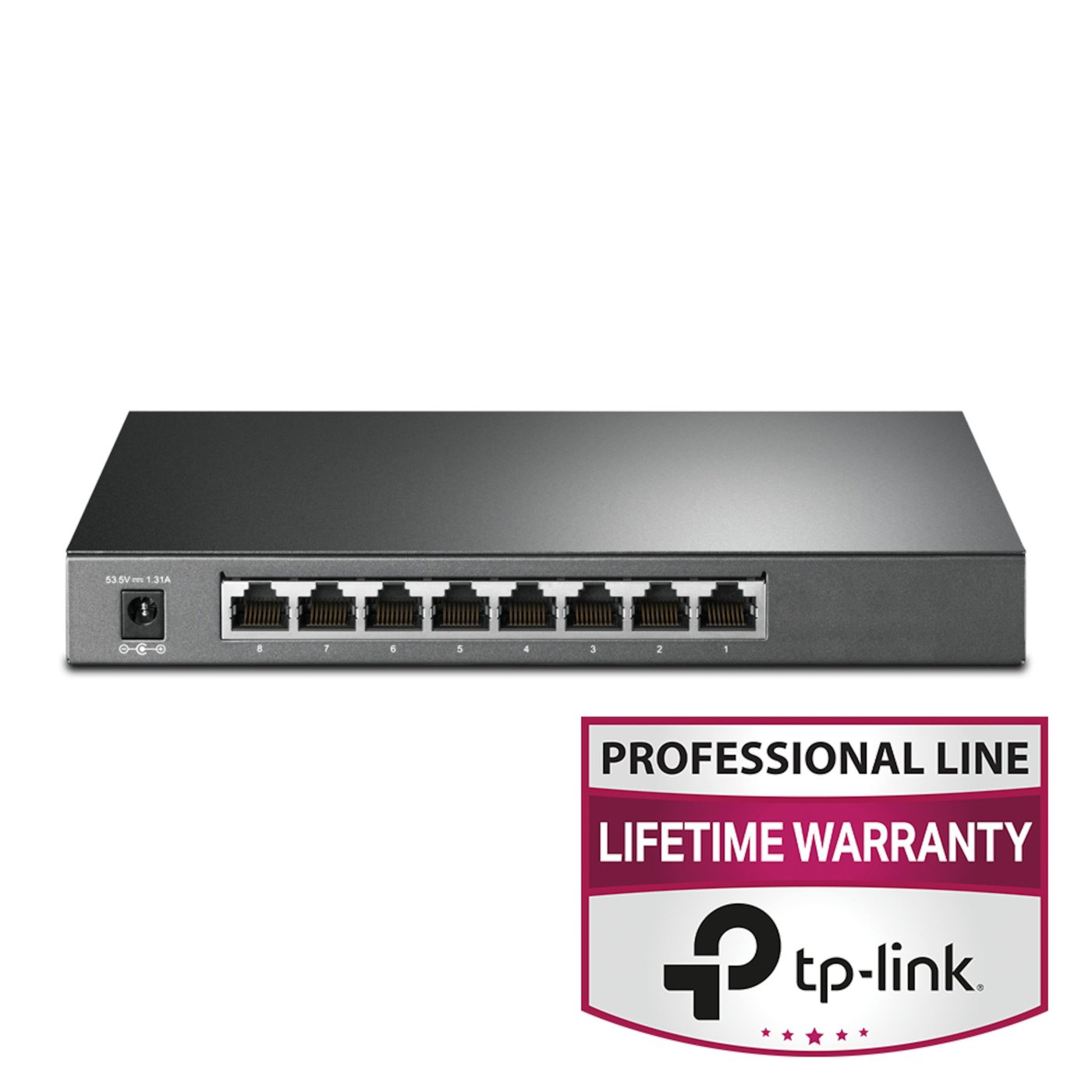 TP-link TL-SG2008P Konfigurerbar gigabitswitch - 8 porter med 4 porter PoE+