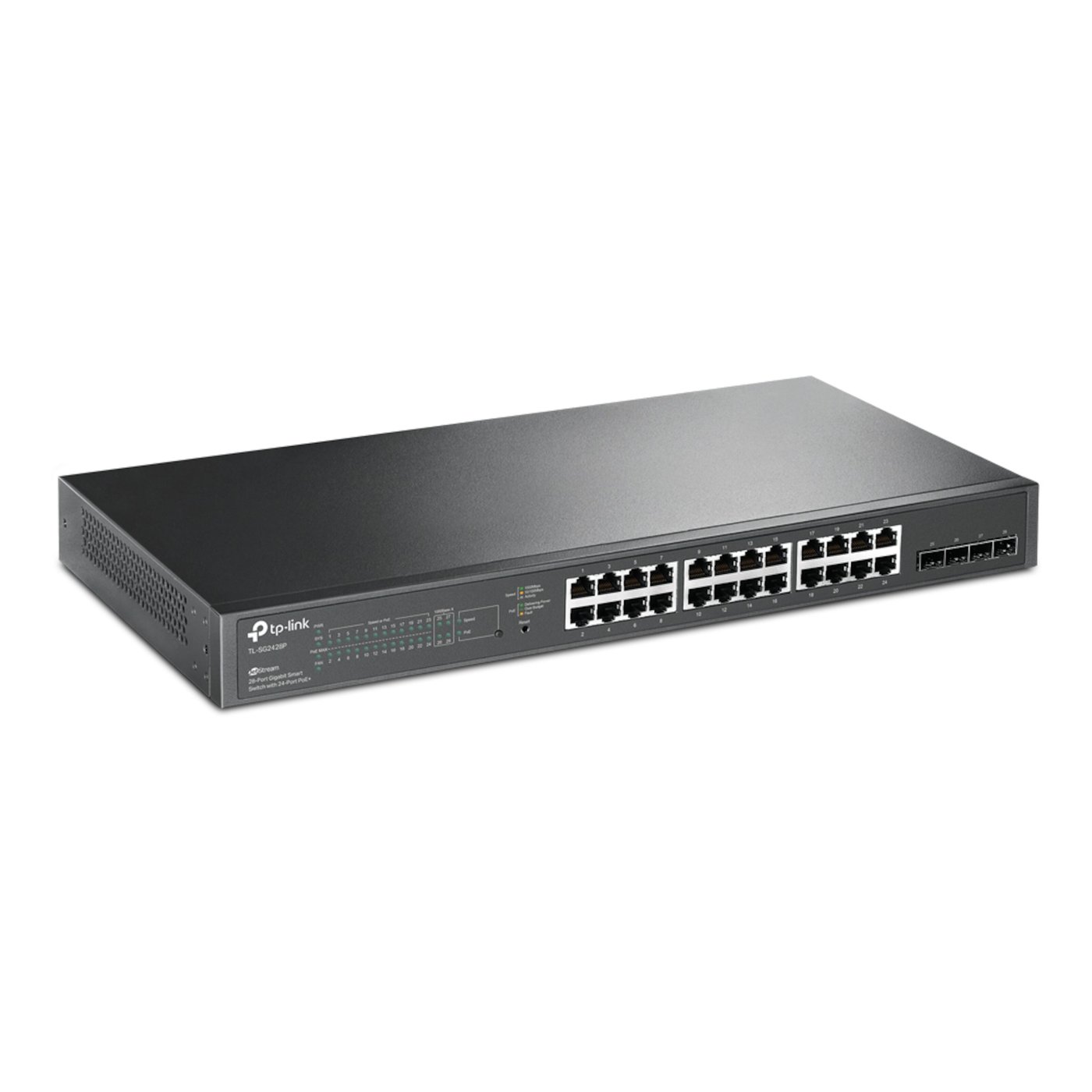 TP-link TL- SG2428P Managerbar gigabitswitch 28 portar med 24 portar PoE+