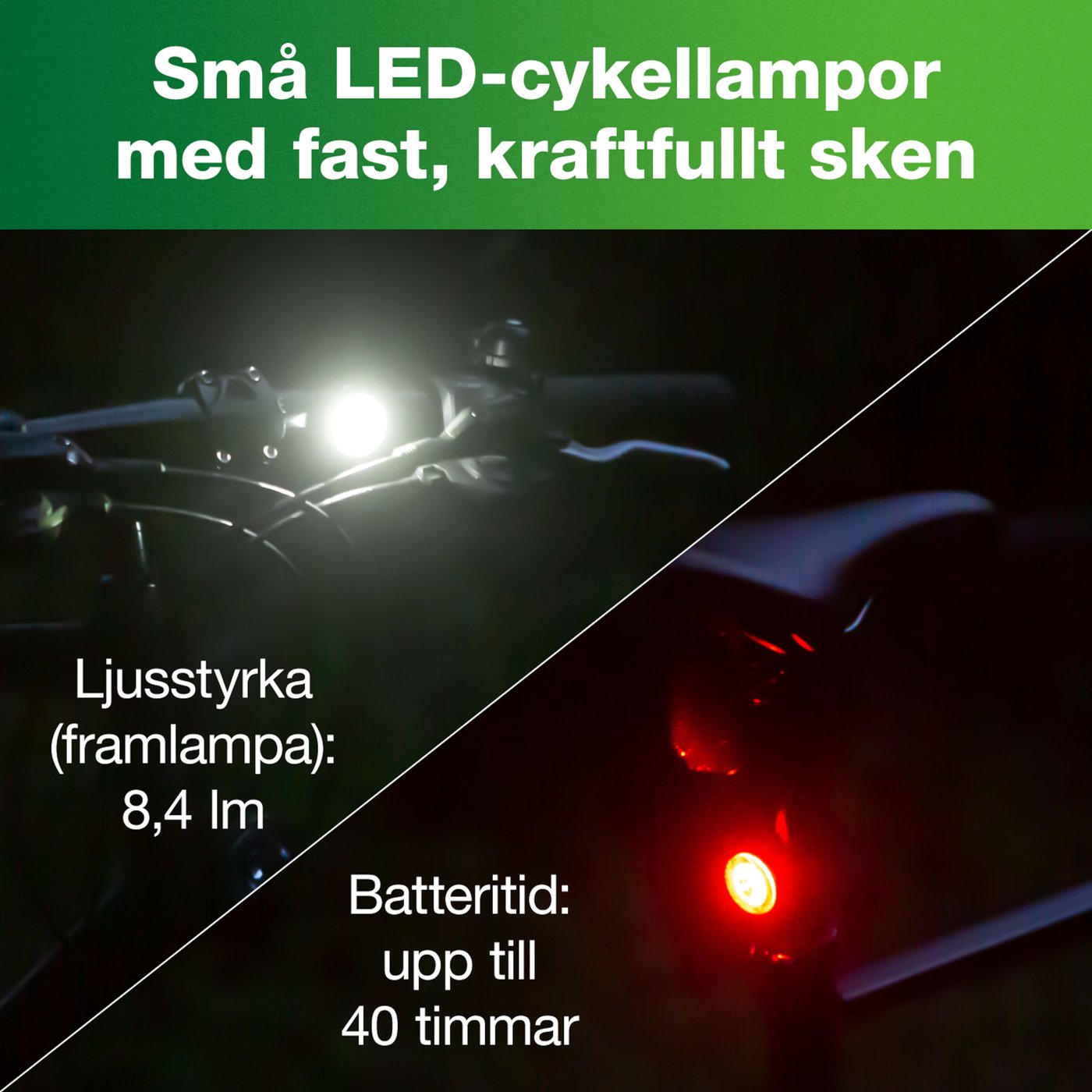 Ledsavers Cykellampor