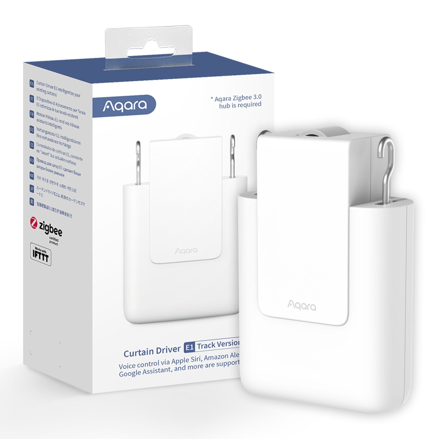 Aqara Curtain Driver E1 Gardinkontroll for U- og I-skinner