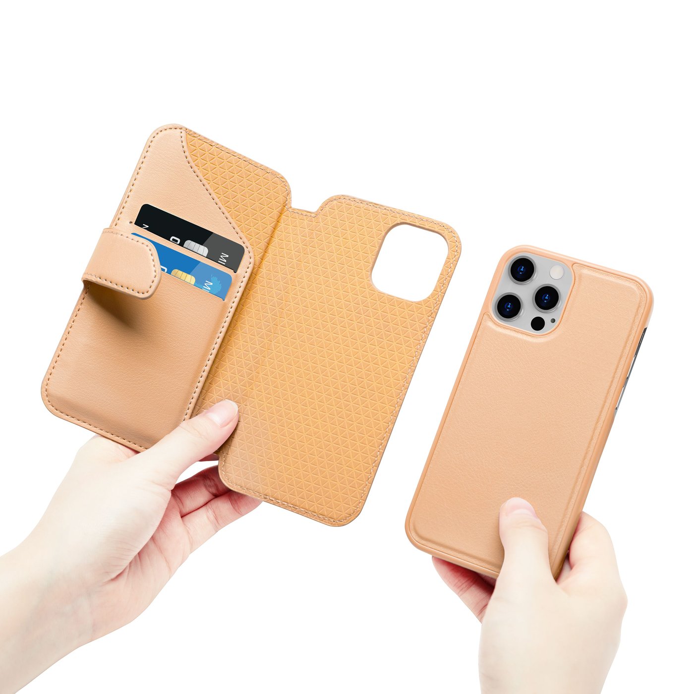 Wallet Case Solo 503 till iPhone 12 och 12 Pro Orange