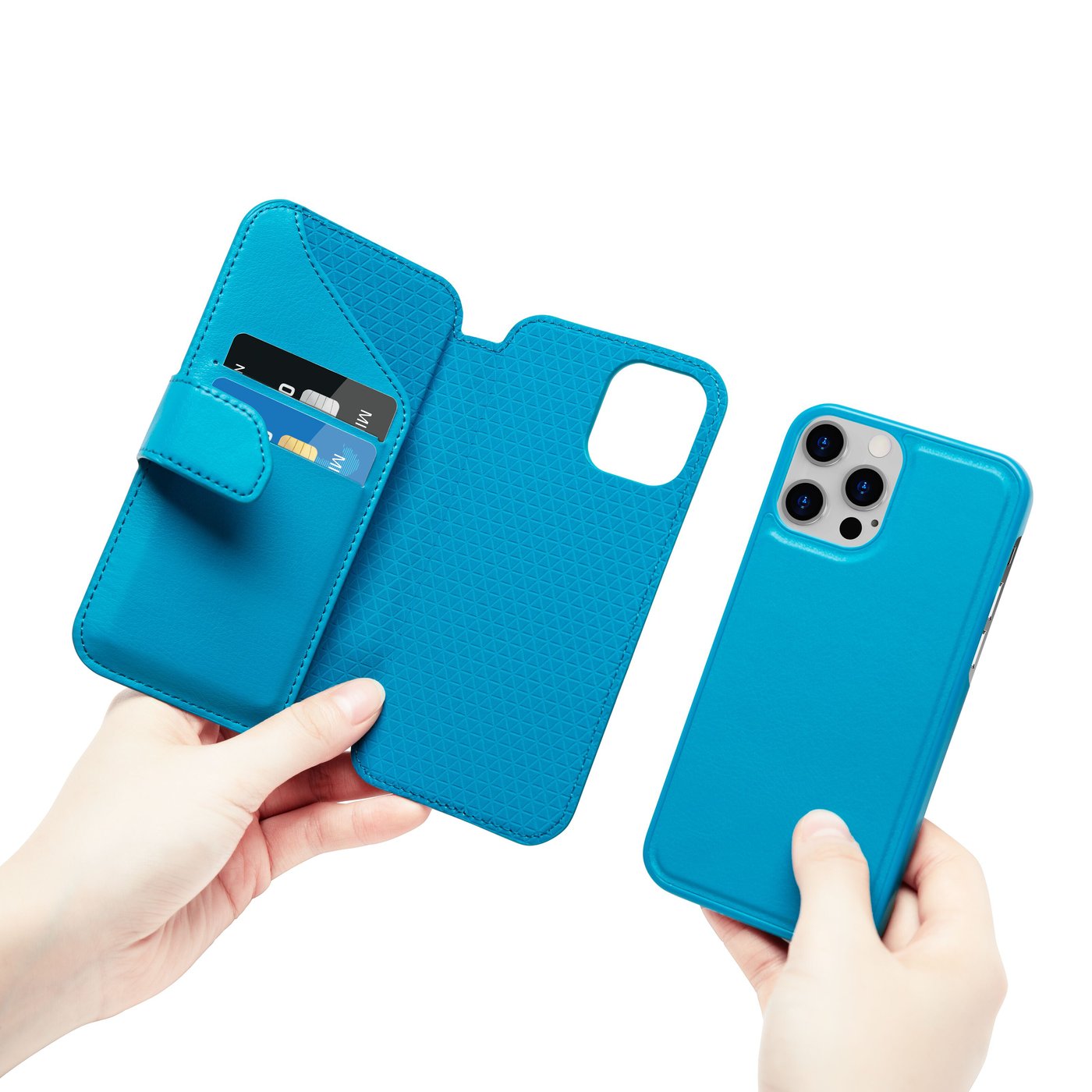 Wallet Case Solo 503 till iPhone 12 och 12 Pro Blå