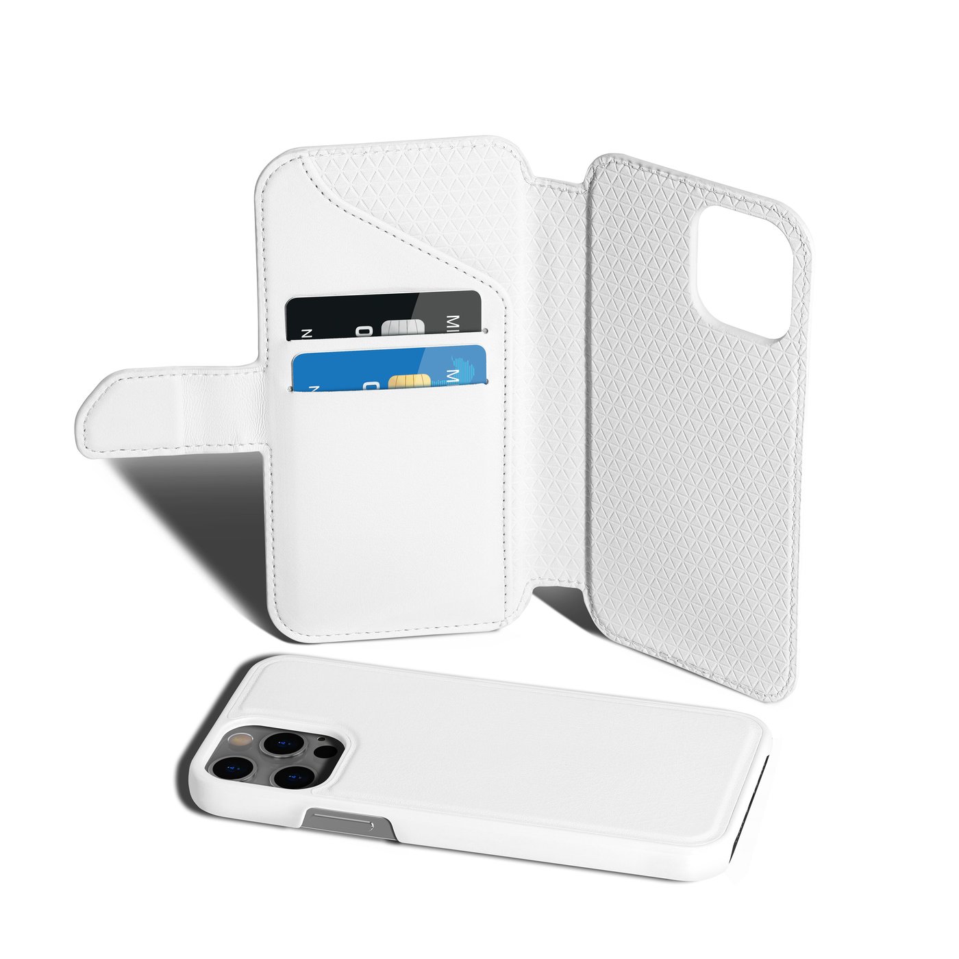 Wallet Case Solo 503 til iPhone 12 og 12 Pro Hvit