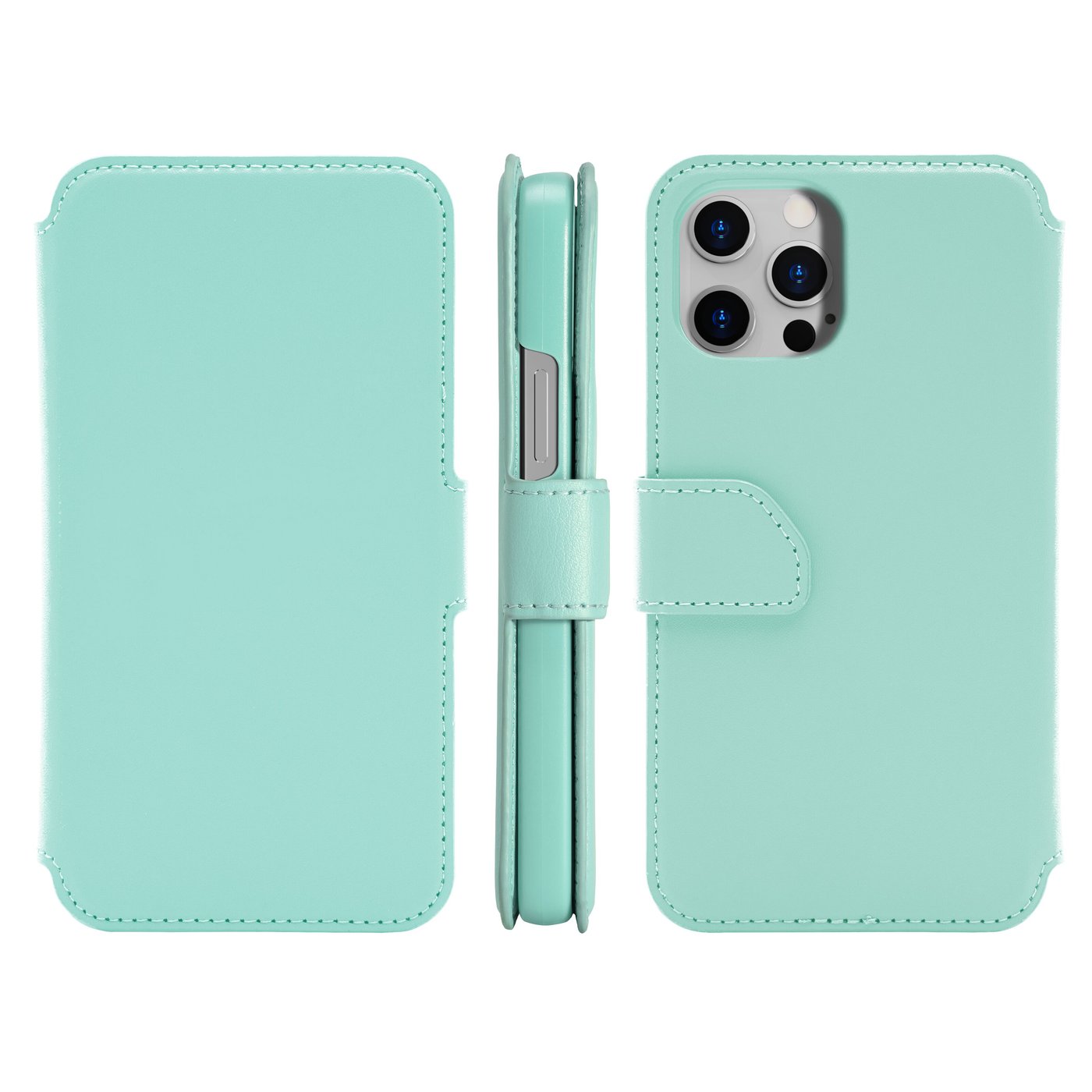 Wallet Case Solo 503 til iPhone 12 og 12 Pro Turkis