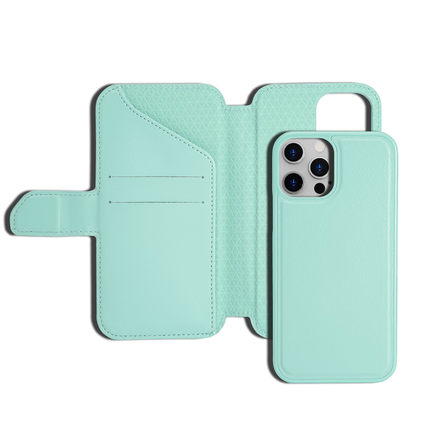 Wallet Case Solo 503 til iPhone 12 og 12 Pro Turkis