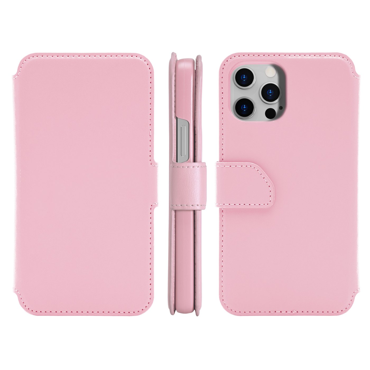Wallet Case Solo 503 til iPhone 12 og 12 Pro Rosa