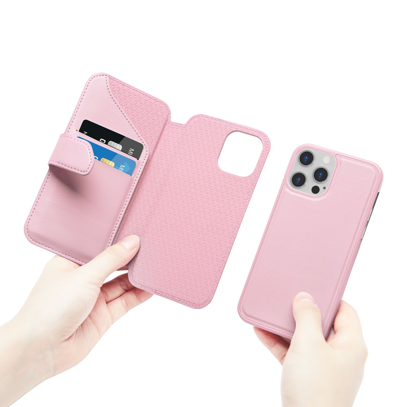 Wallet Case Solo 503 til iPhone 12 og 12 Pro Rosa