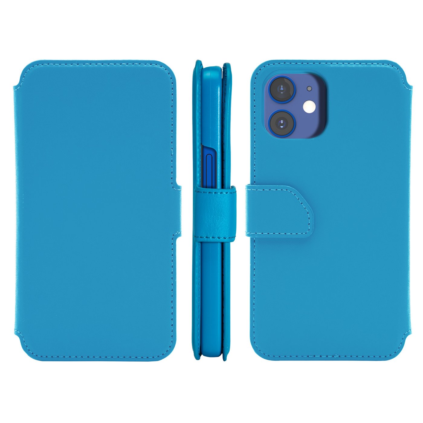 Wallet Case Solo 502 til iPhone 12 mini Blå