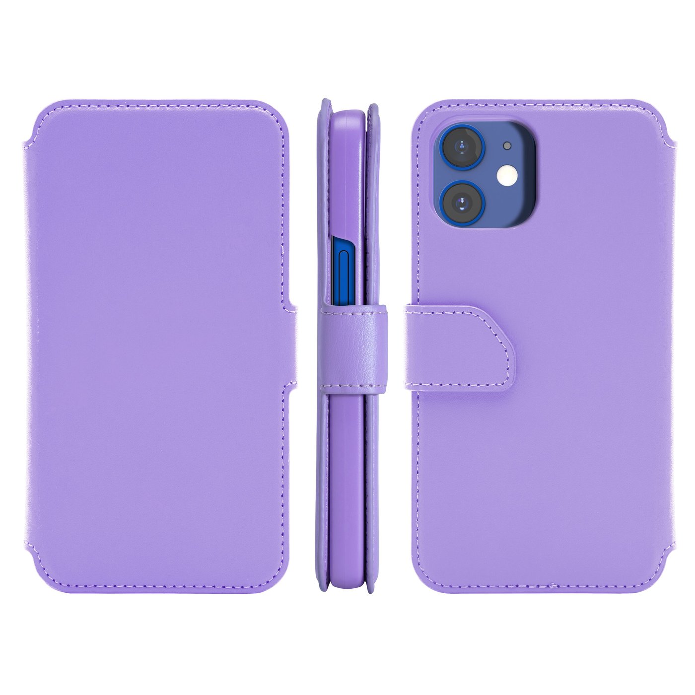 Wallet Case Solo 502 til iPhone 12 mini Lilla
