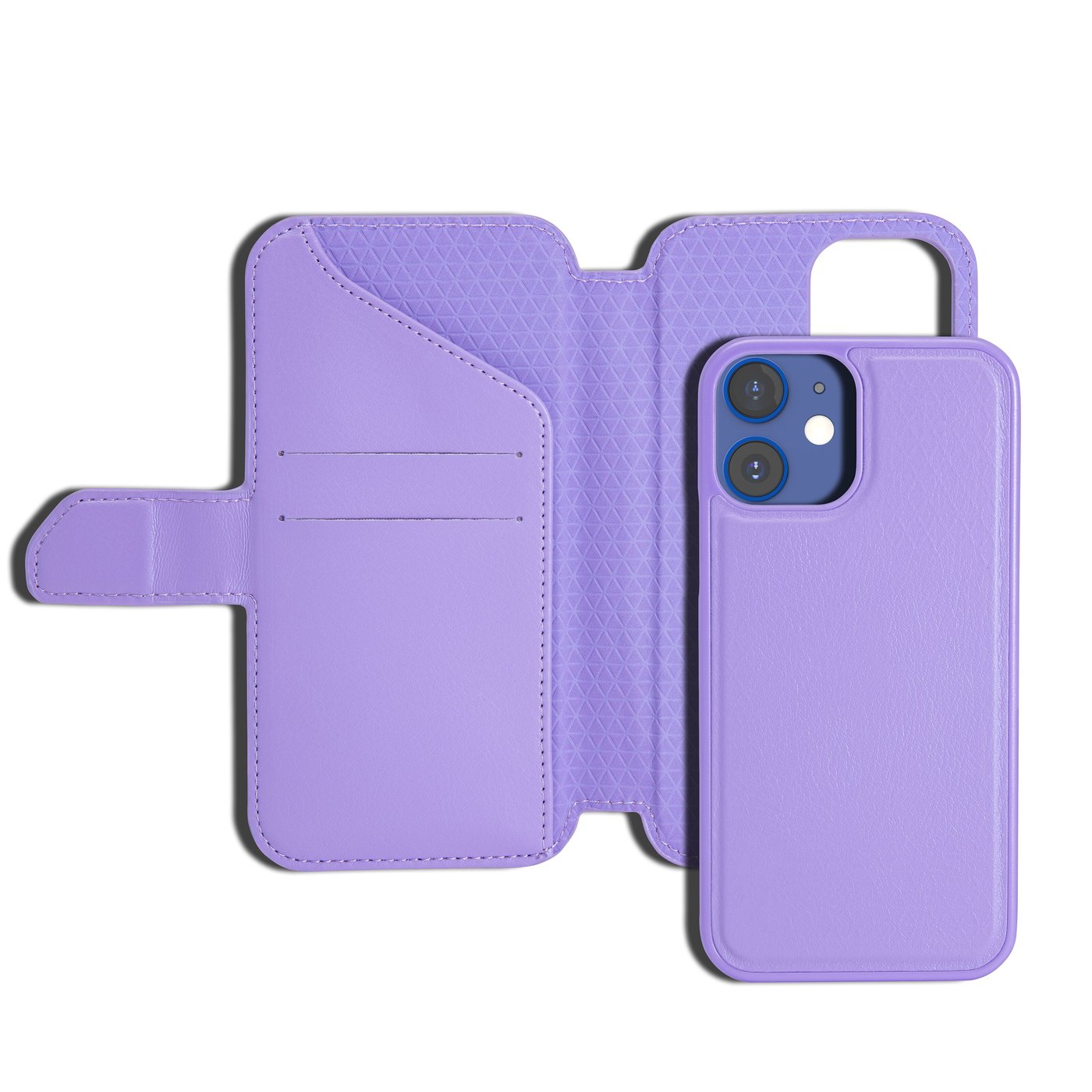 Wallet Case Solo 502 til iPhone 12 mini Lilla