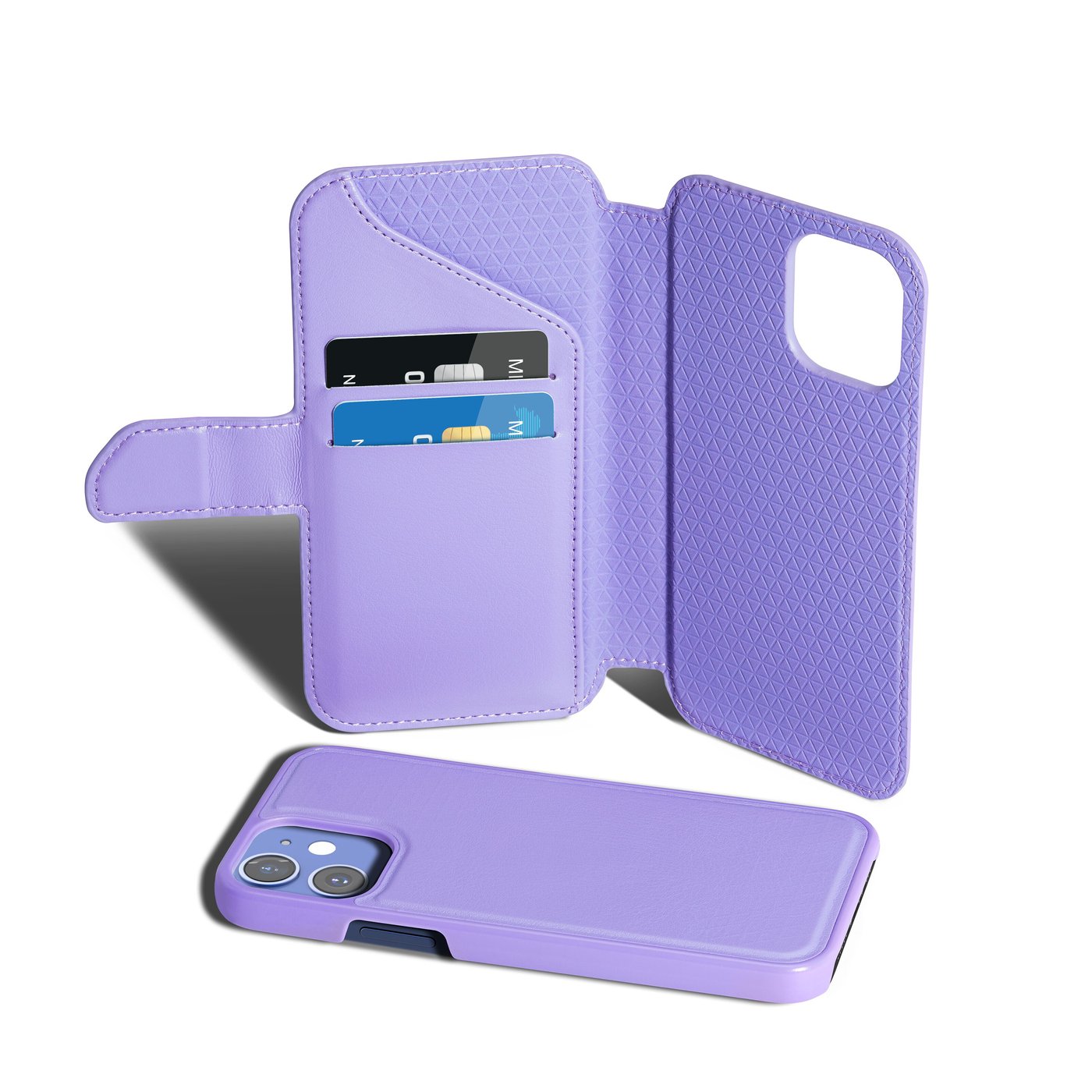 Wallet Case Solo 502 til iPhone 12 mini Lilla
