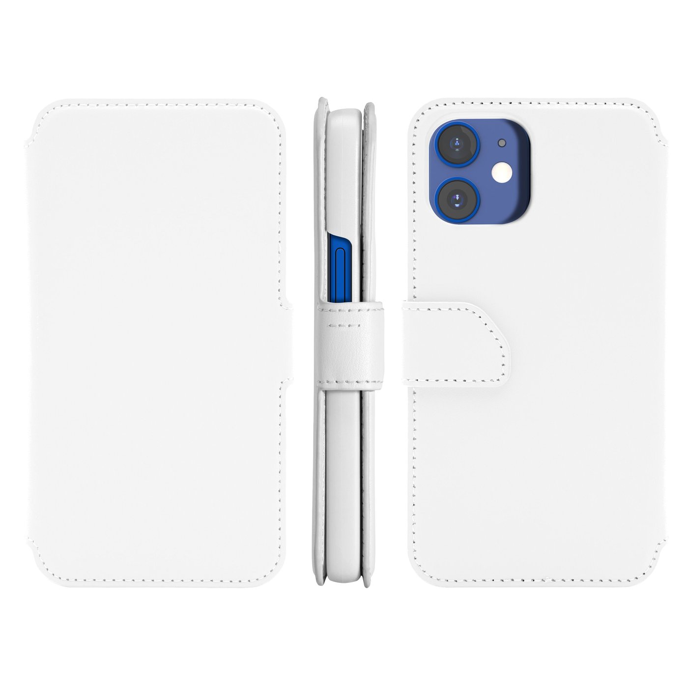 Wallet Case Solo 502 til iPhone 12 mini Hvit