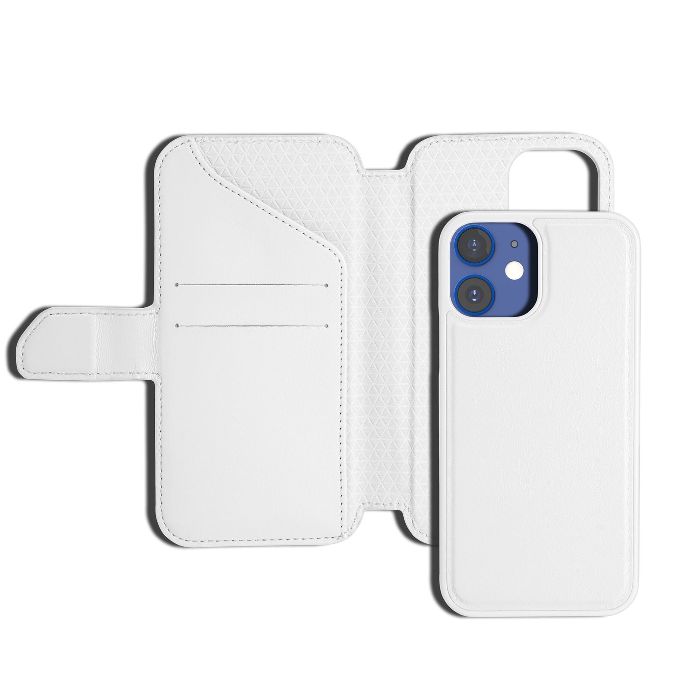 Wallet Case Solo 502 til iPhone 12 mini Hvit