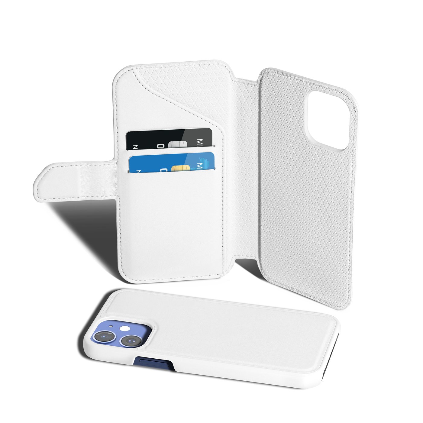 Wallet Case Solo 502 til iPhone 12 mini Hvit