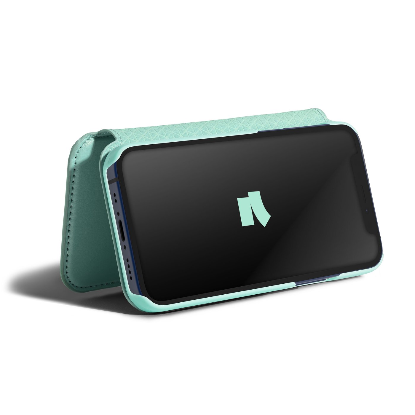 Wallet Case Solo 502 til iPhone 12 mini Turkis