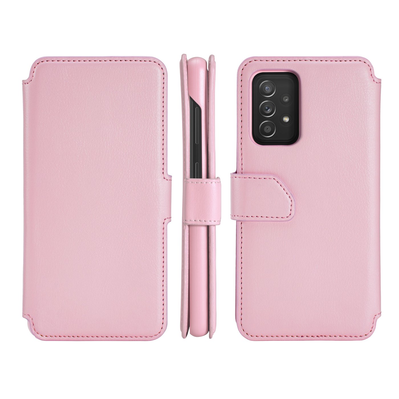 Wallet Case Solo 505 til Galaxy A52 5G Rosa