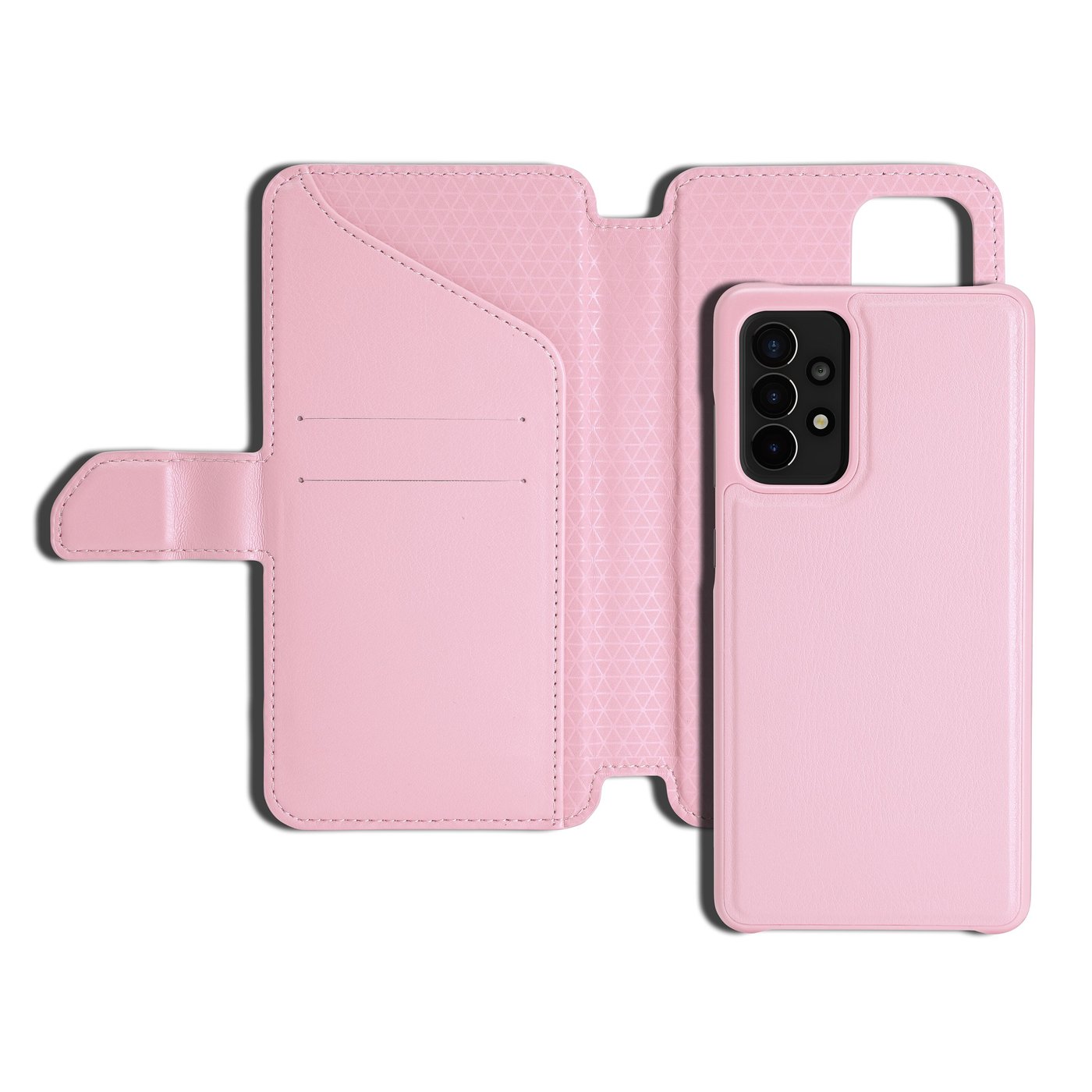 Wallet Case Solo 505 til Galaxy A52 5G Rosa