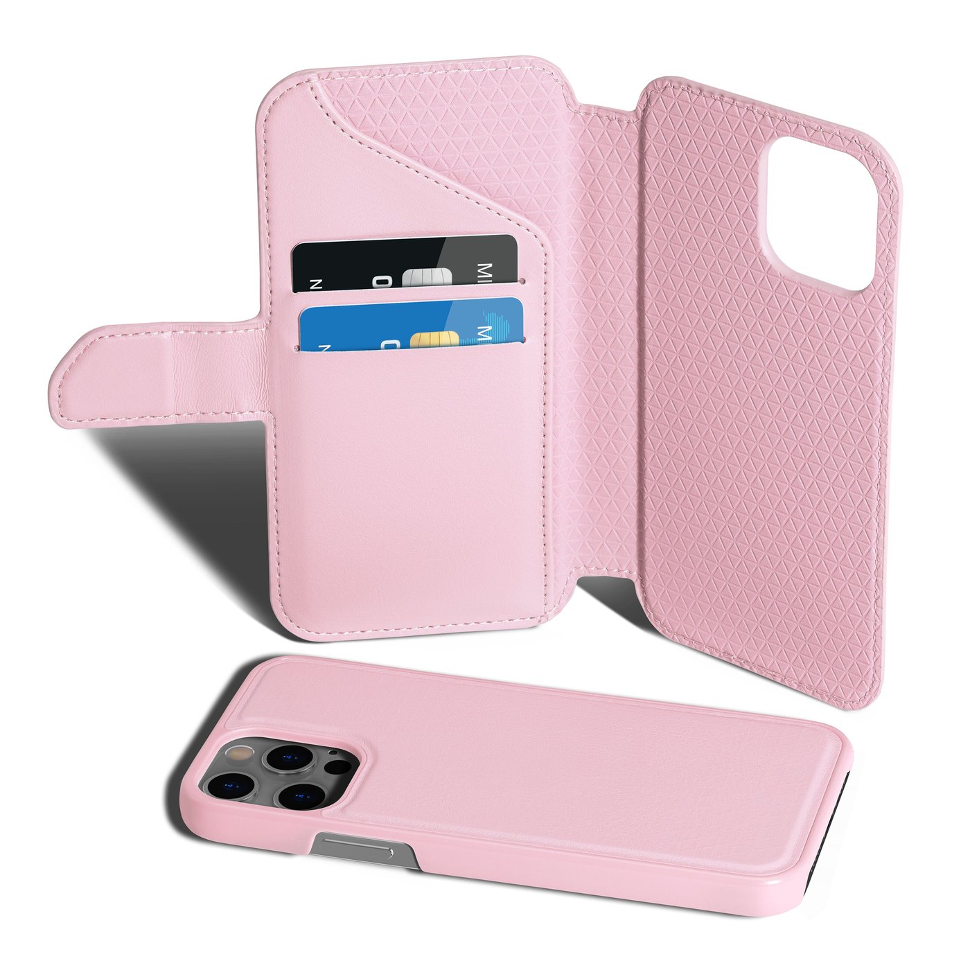 Wallet Case Solo 505 til Galaxy A52 5G Rosa