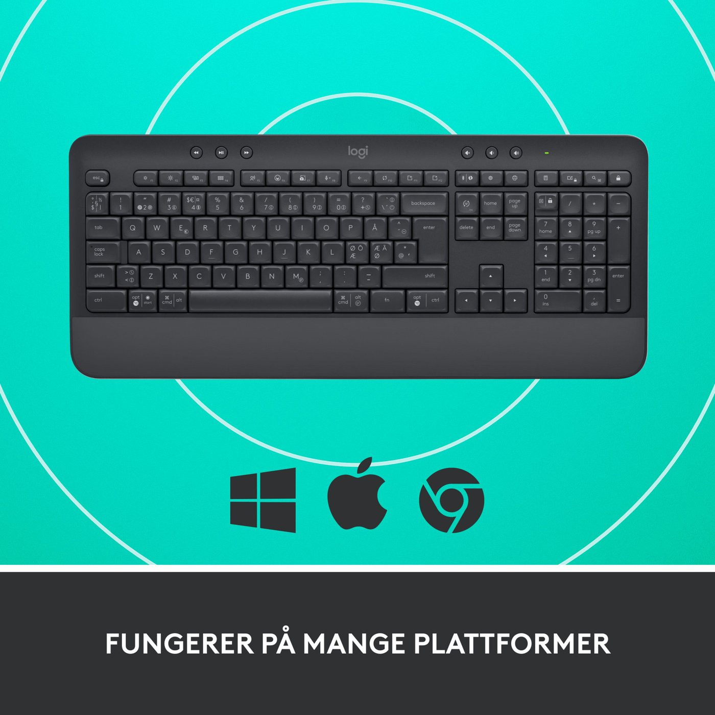 Logitech Signature K650 Trådløst tastatur Graphite