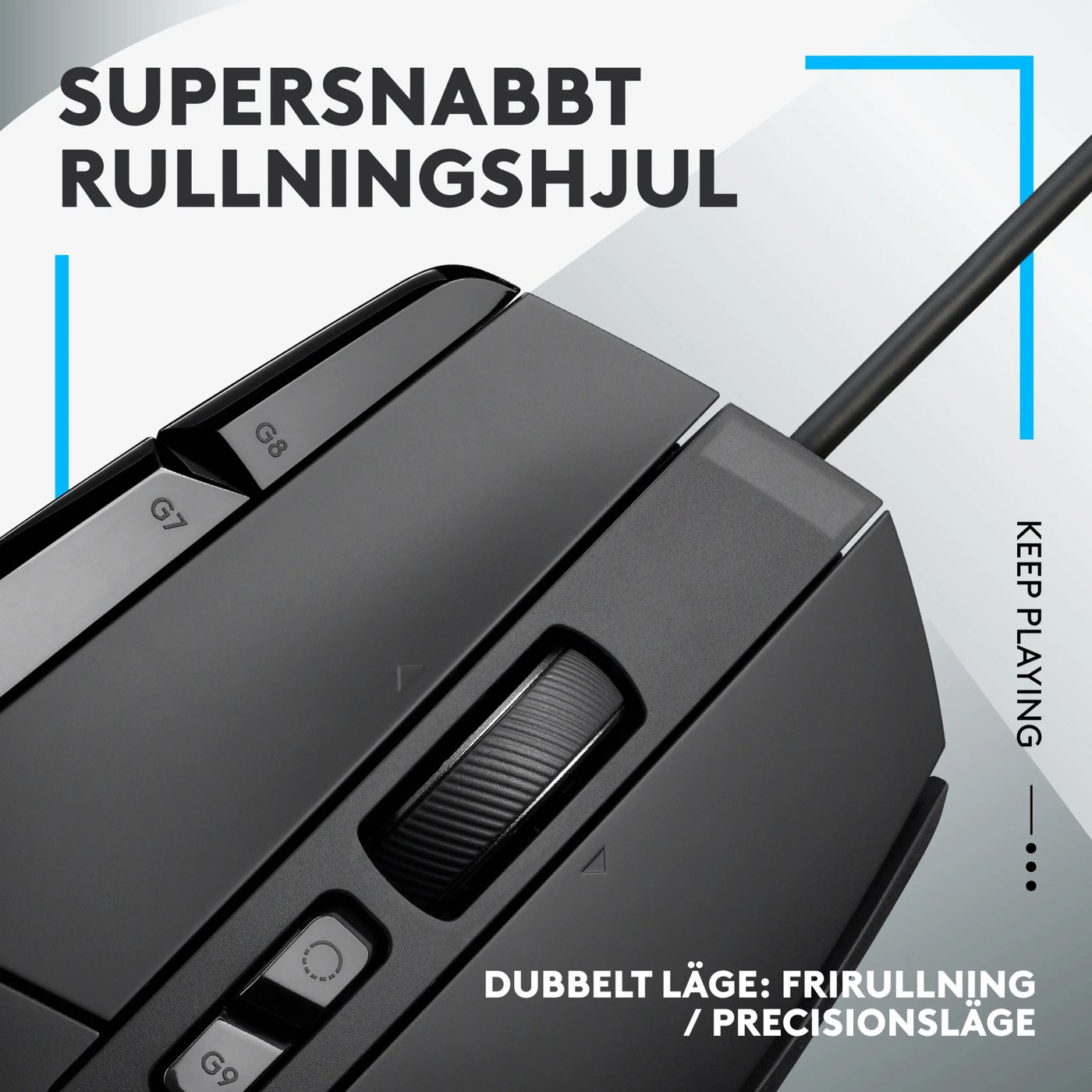Logitech G 502 X Trådbunden gamingmus Svart
