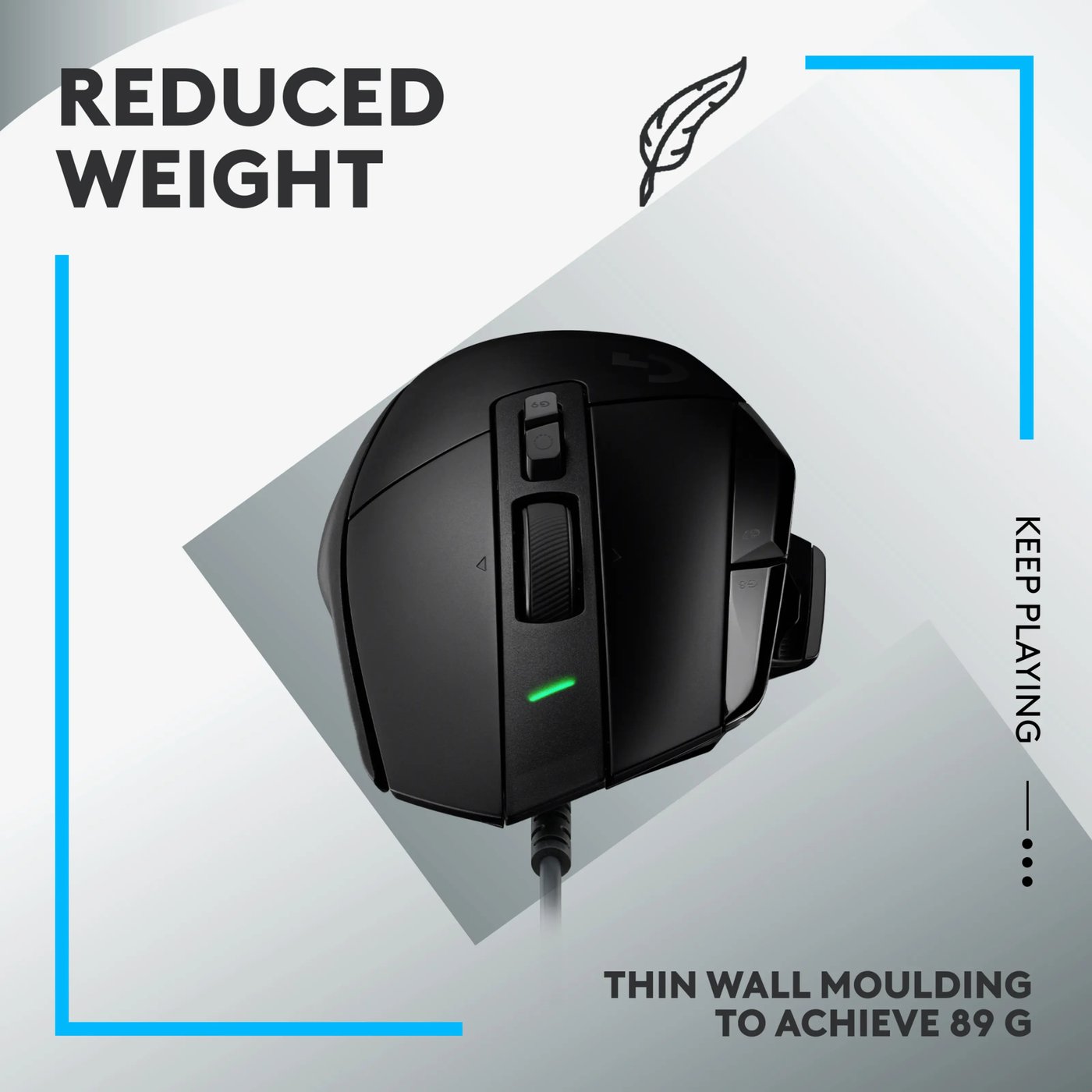 Logitech G 502 X Kablet gamingmus Svart