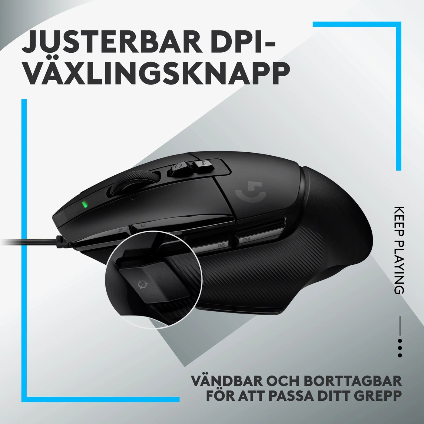 Logitech G 502 X Trådbunden gamingmus Svart