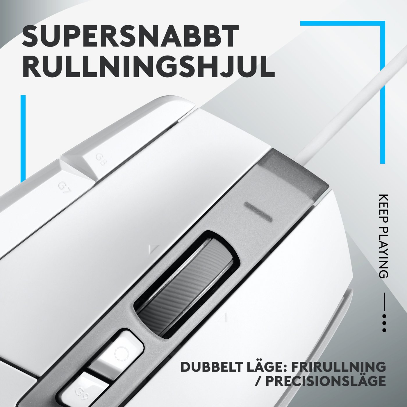 Logitech G 502 X Trådbunden gamingmus Vit